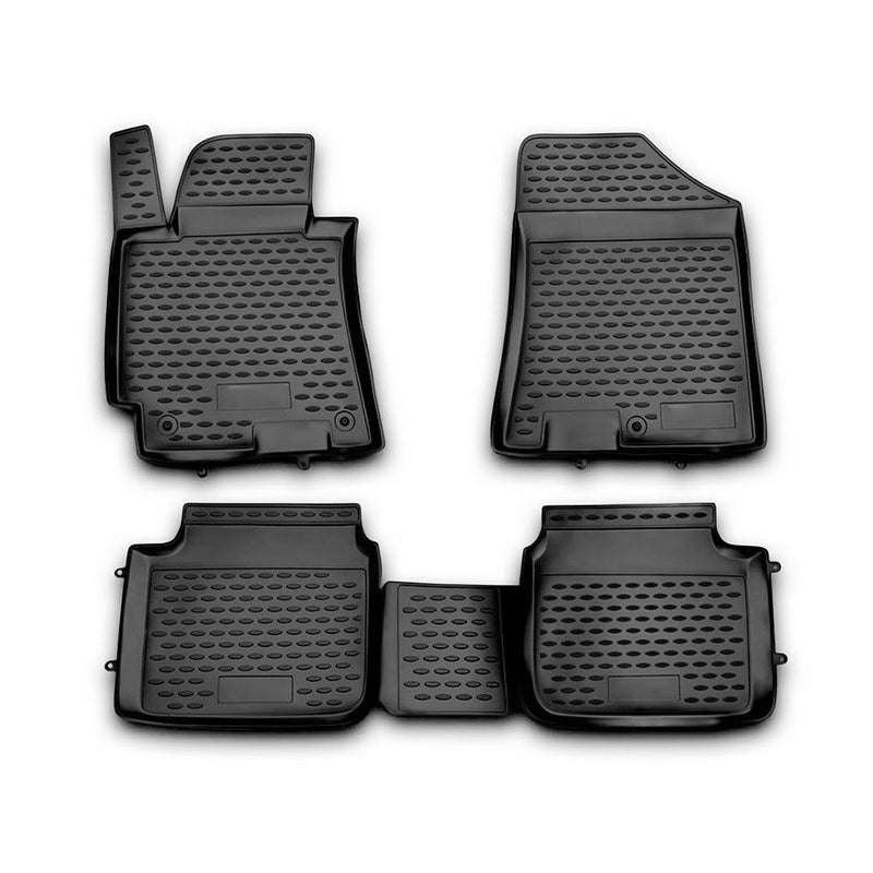 2011-2016 Hyundai Elantra Floor Mats Liners Full Set All Weather Black