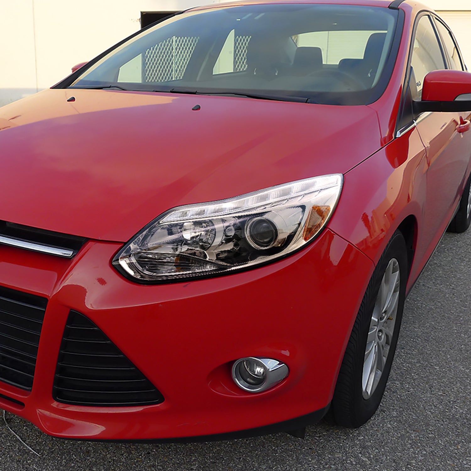 2012-2014 Ford Focus Projector Headlights LED Light &Turn Signal Lights Chrome