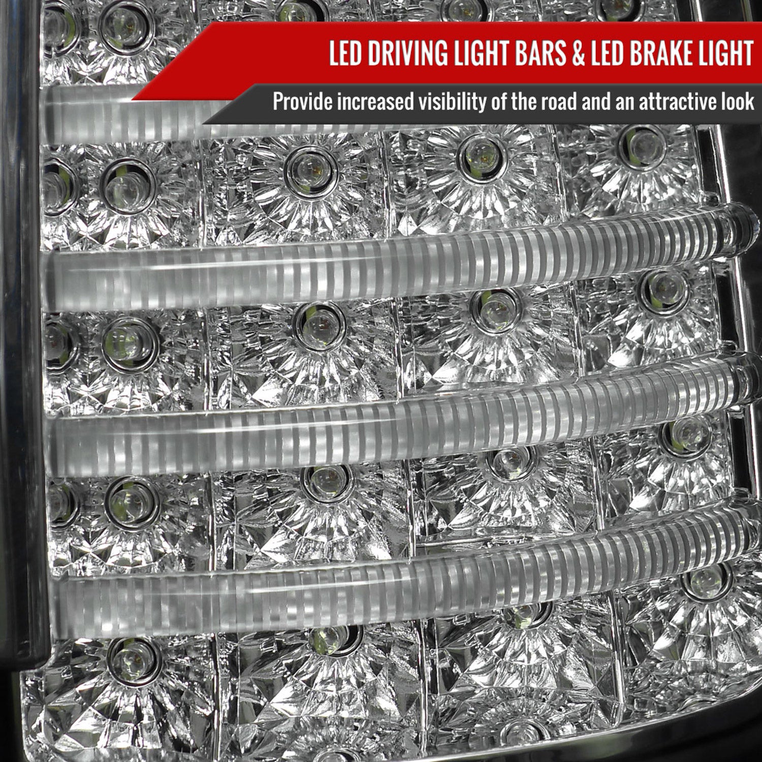 2007-2013 Toyota Tundra LED Tail Lights Matte Black Housing/Clear Lens