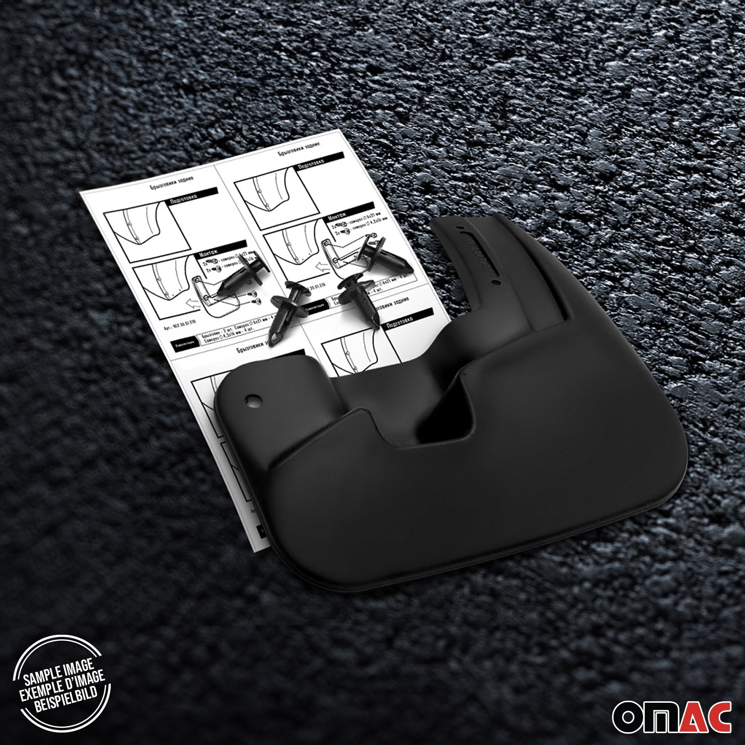 2019-2025 Mazda 3 Sedan Mud Guards Splash Mud Flaps Black 2 Pcs