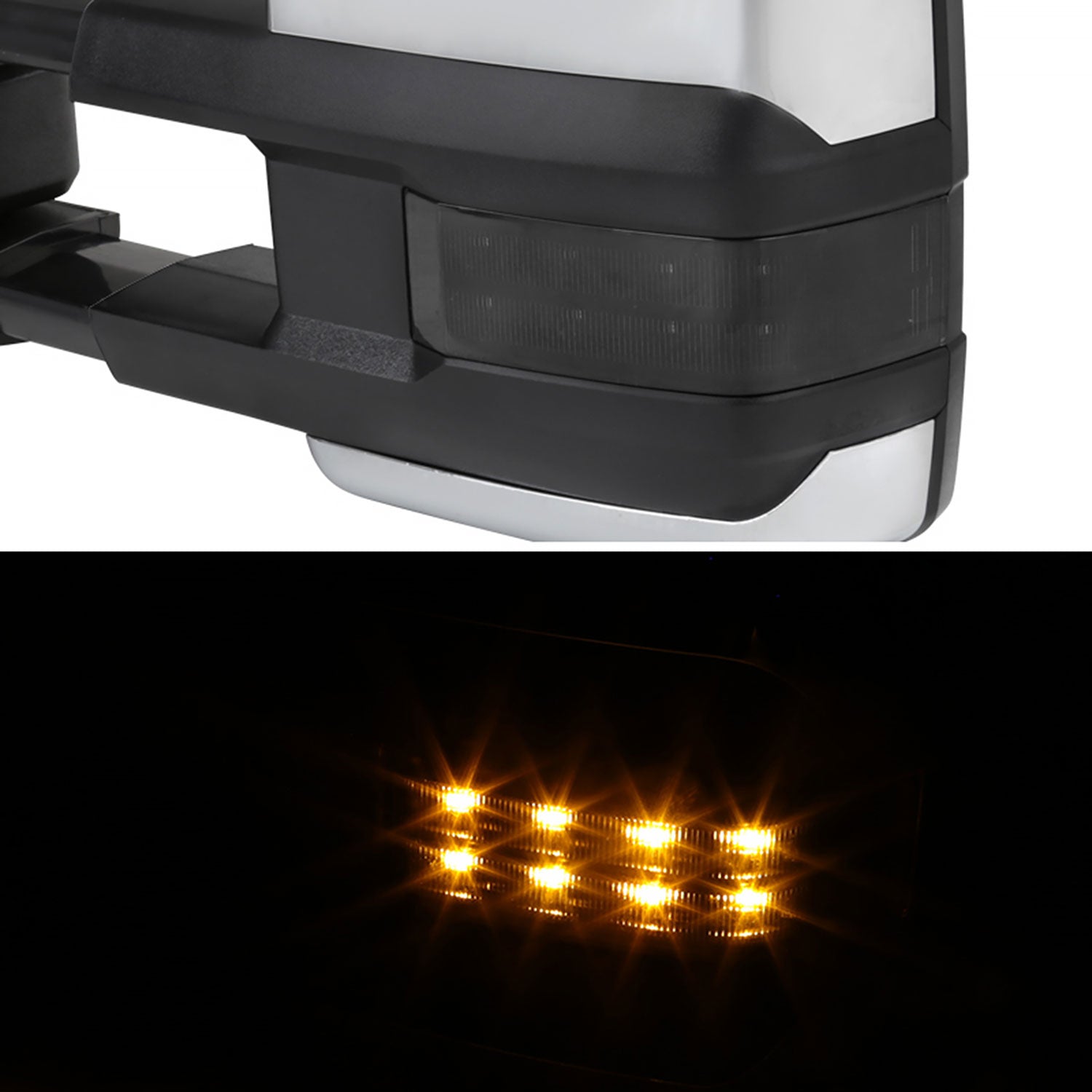 2014-2018 Chevy Silverado/ Sierra Folding Heated & Manual Towing Mirrors Smoke