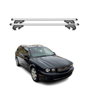 2002-2008 Jaguar X-Type Wagon Roof Rack Cross Bars Silver