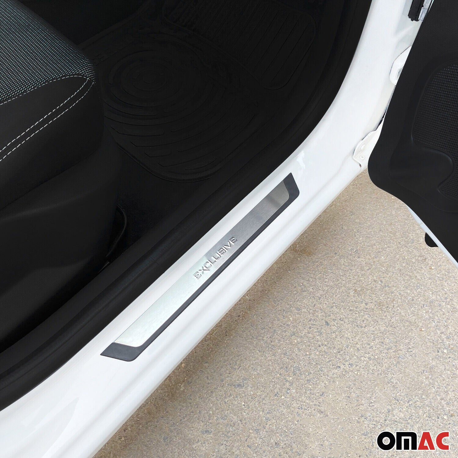 Nissan Quest Sentra Door Sill Scuff Plate Scratch Protector Exclusive Brushed Stainless Steel 4Pcs
