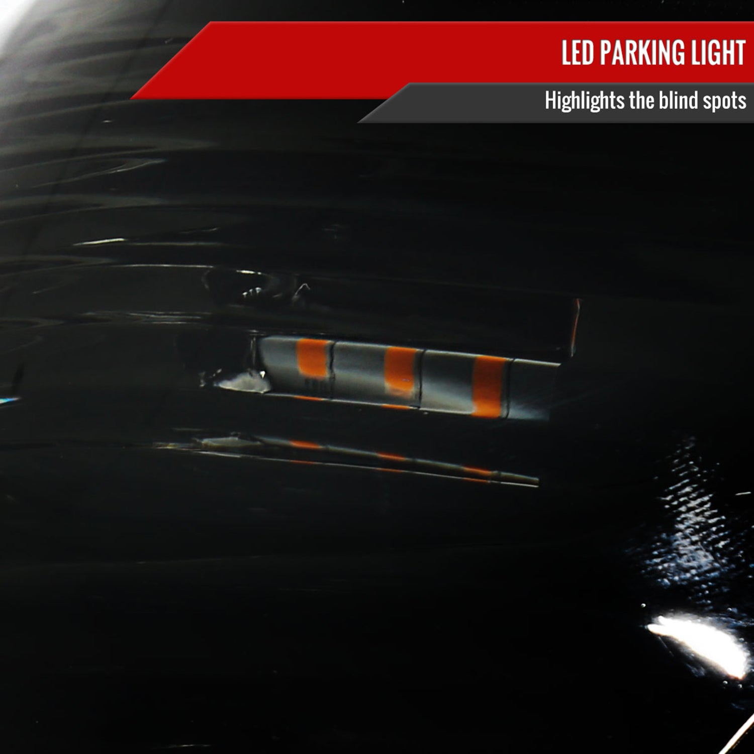 2012-2015 Toyota Tacoma LED Bar Headlights Amber Reflector Chrome/Smoke