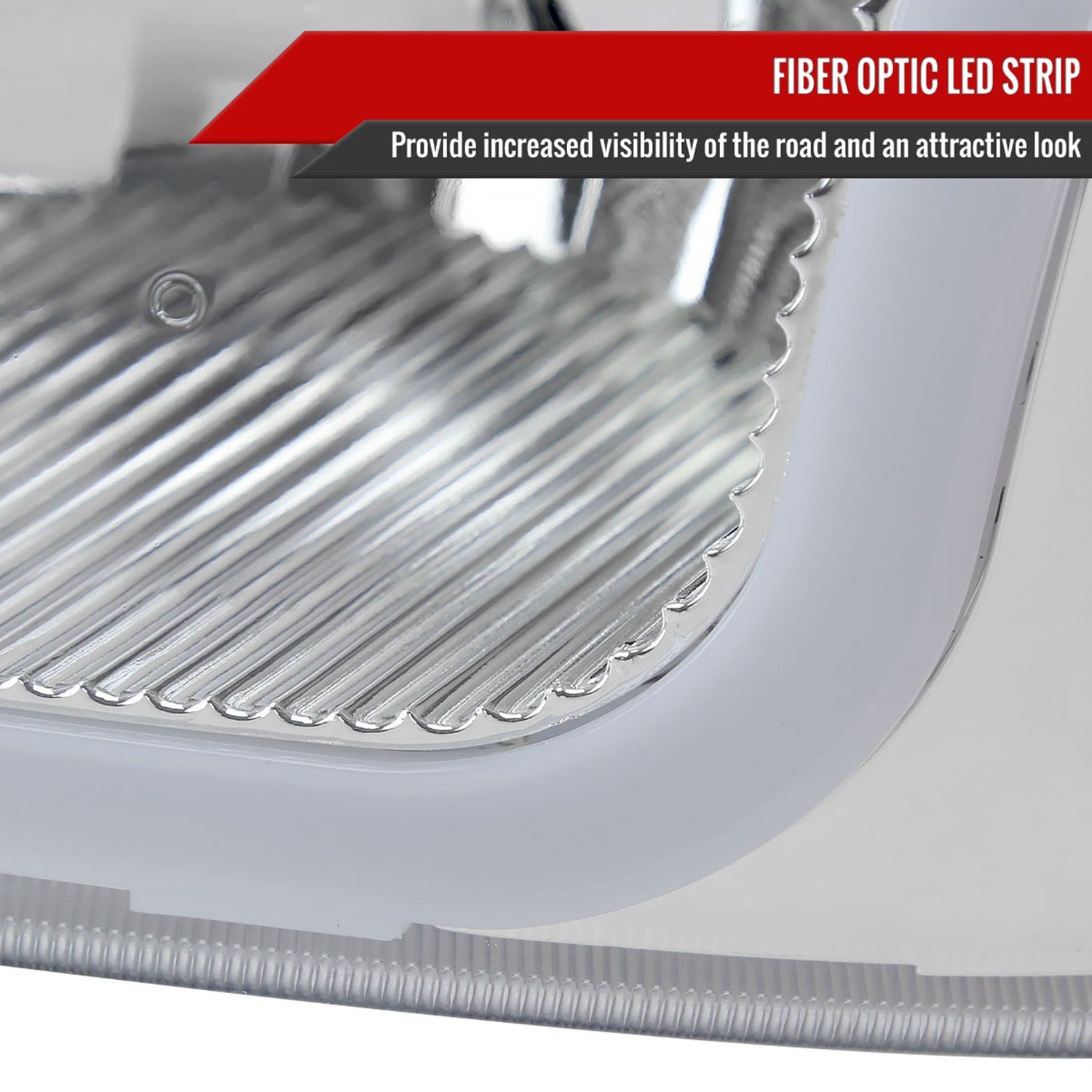 1999-2006 GMC Sierra/ 00-2006 Yukon/Yukon XL LED Tube Factory Headlights Chrome