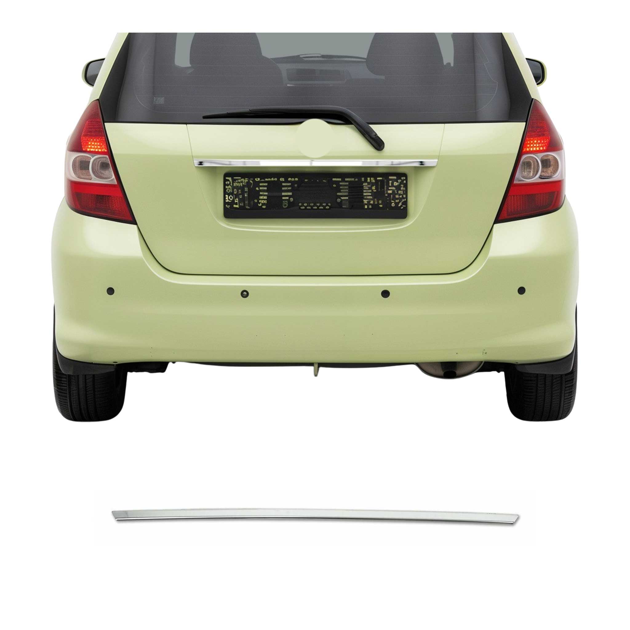 2007-2008 Honda Fit Rear Trunk Tailgate Door Handle Cover Stainless Steel Silver