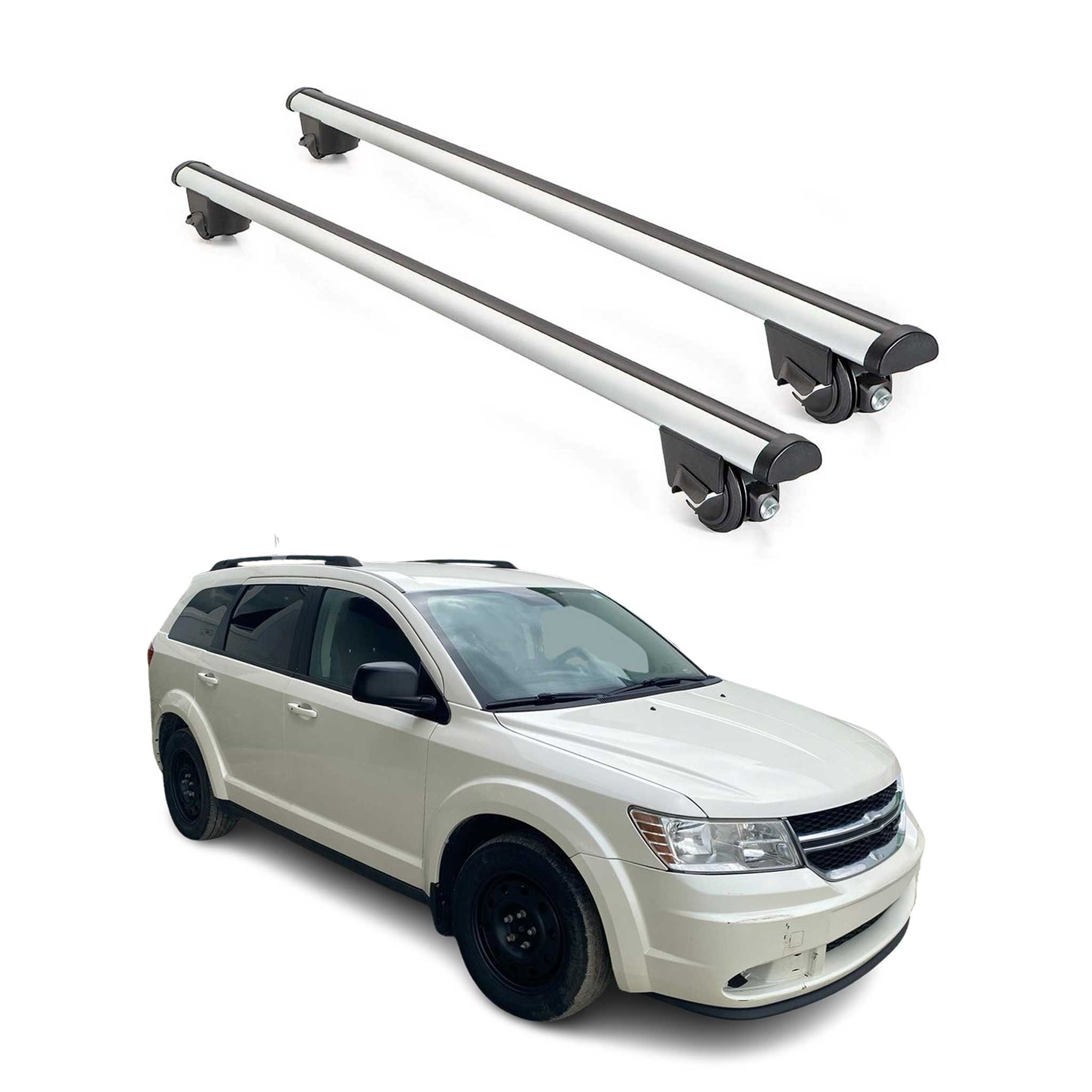 2011-2020 Dodge Journey Roof Rack Cross Bars Silver