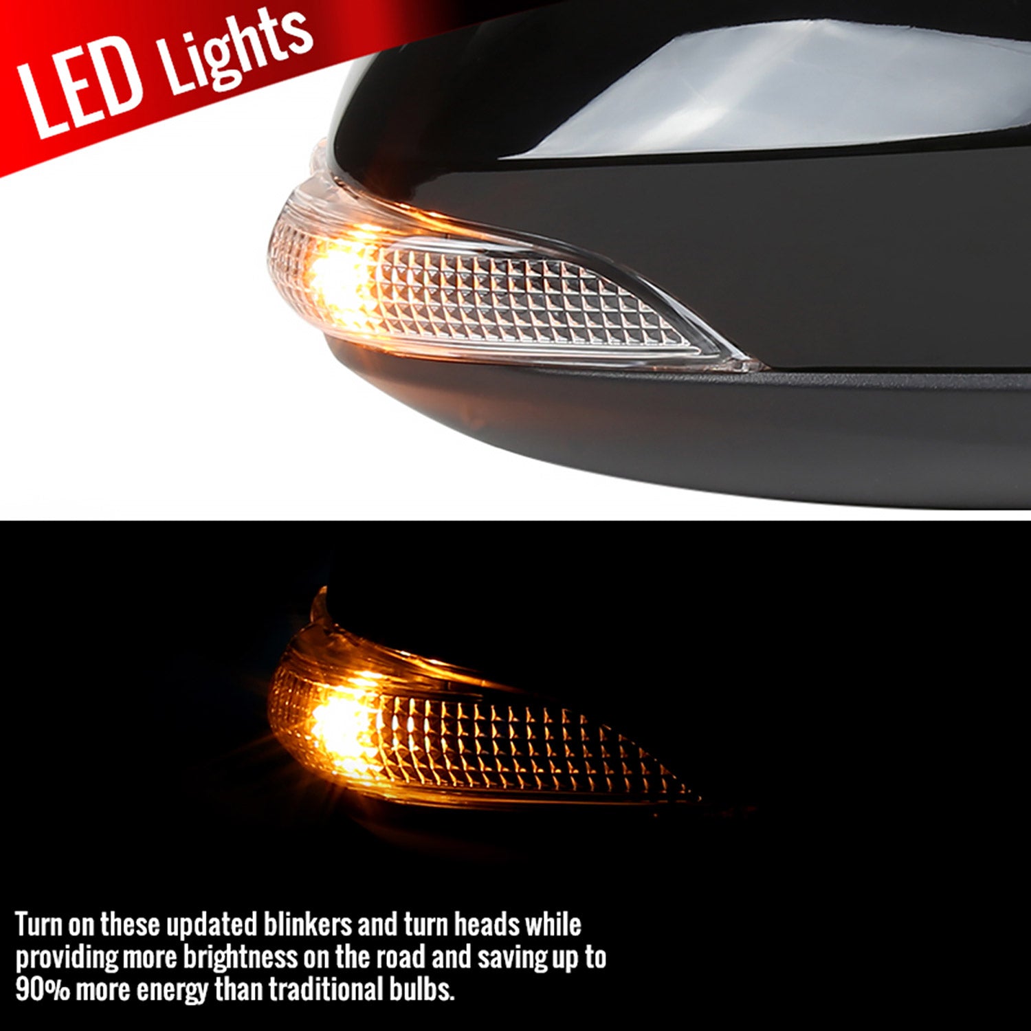 2014-2018 Toyota Corolla Black 9Pin Auto-Fold & Heated Side Mirror Passenger