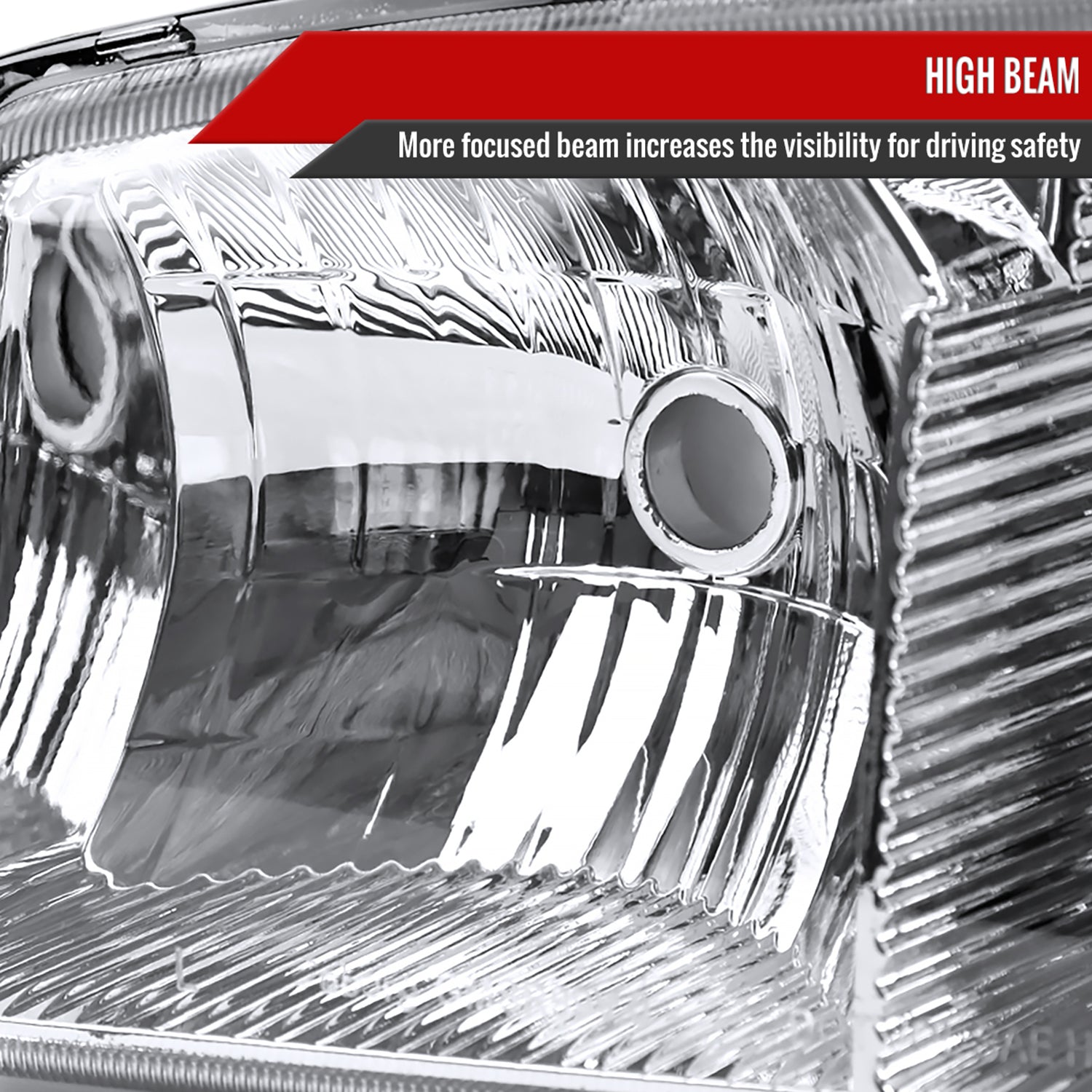 1999-2006 GMC Sierra/Yukonk/Yukon XL Crystal Headlights Amber Reflector Chrome