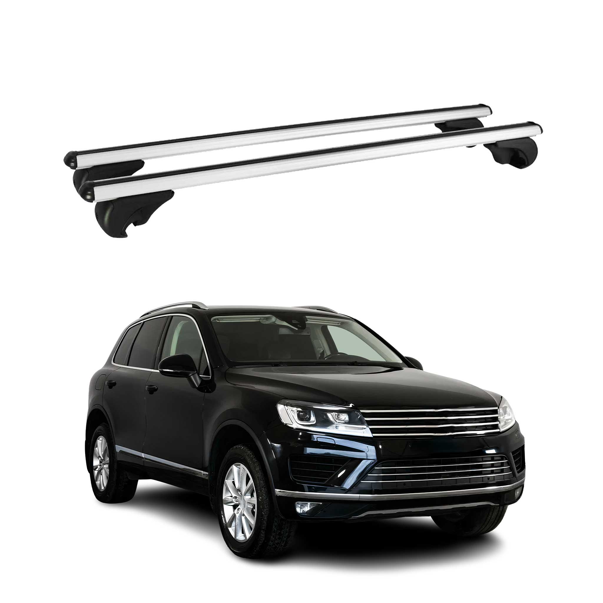 2011-2018 VW Touareg Roof Rack Cross Bars Silver