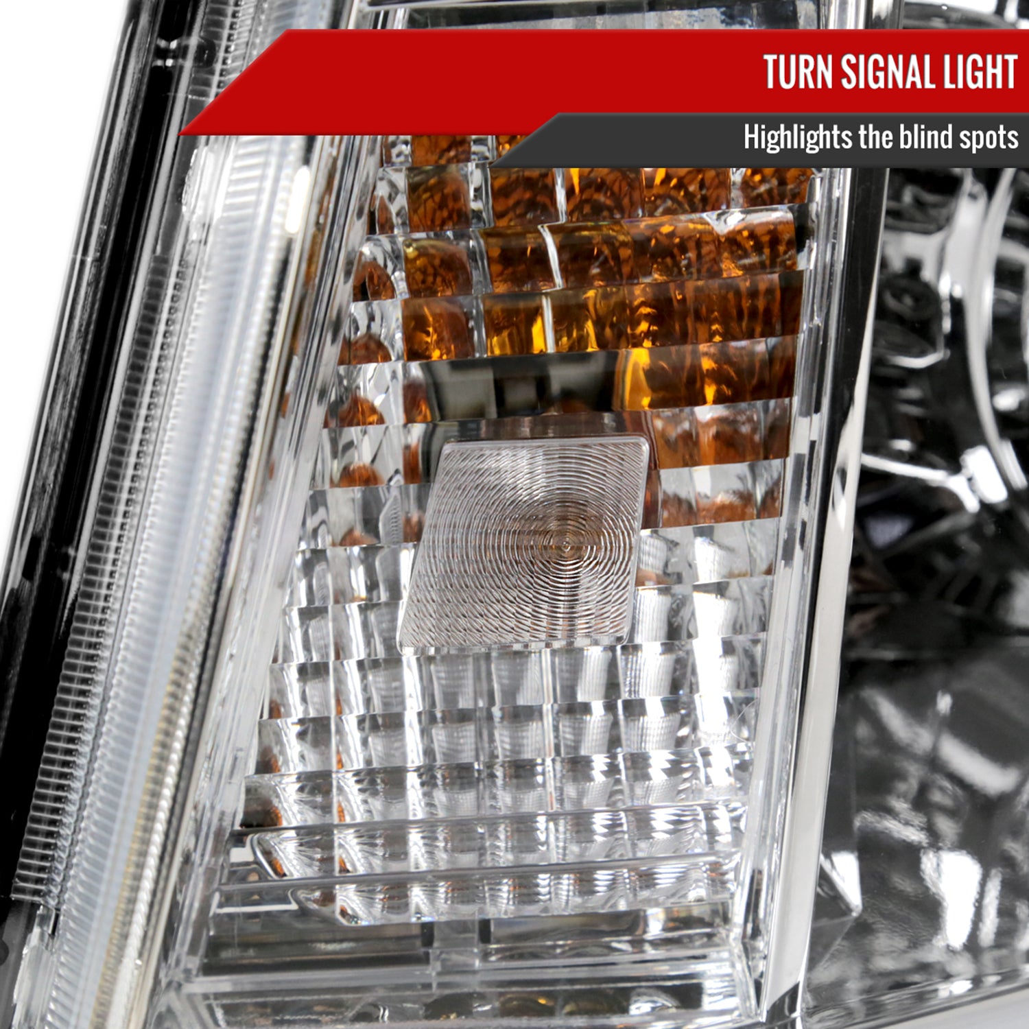 2005-2011 Toyota Tacoma LED Bar Projector Headlights Chrome/Clear Lens