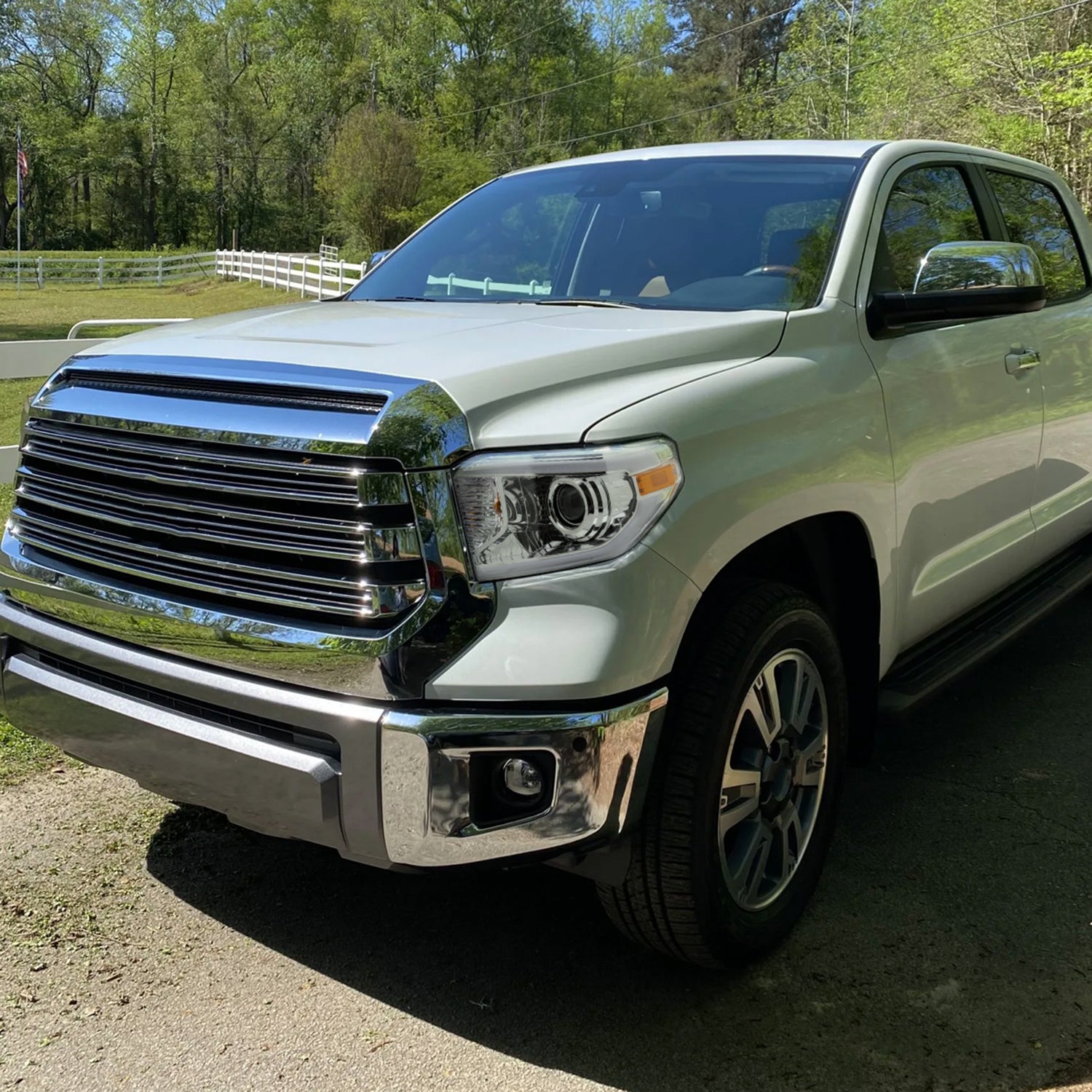 2014-2021 Toyota Tundra LED Turn Signal LED Bar Projector Headlights Chrome