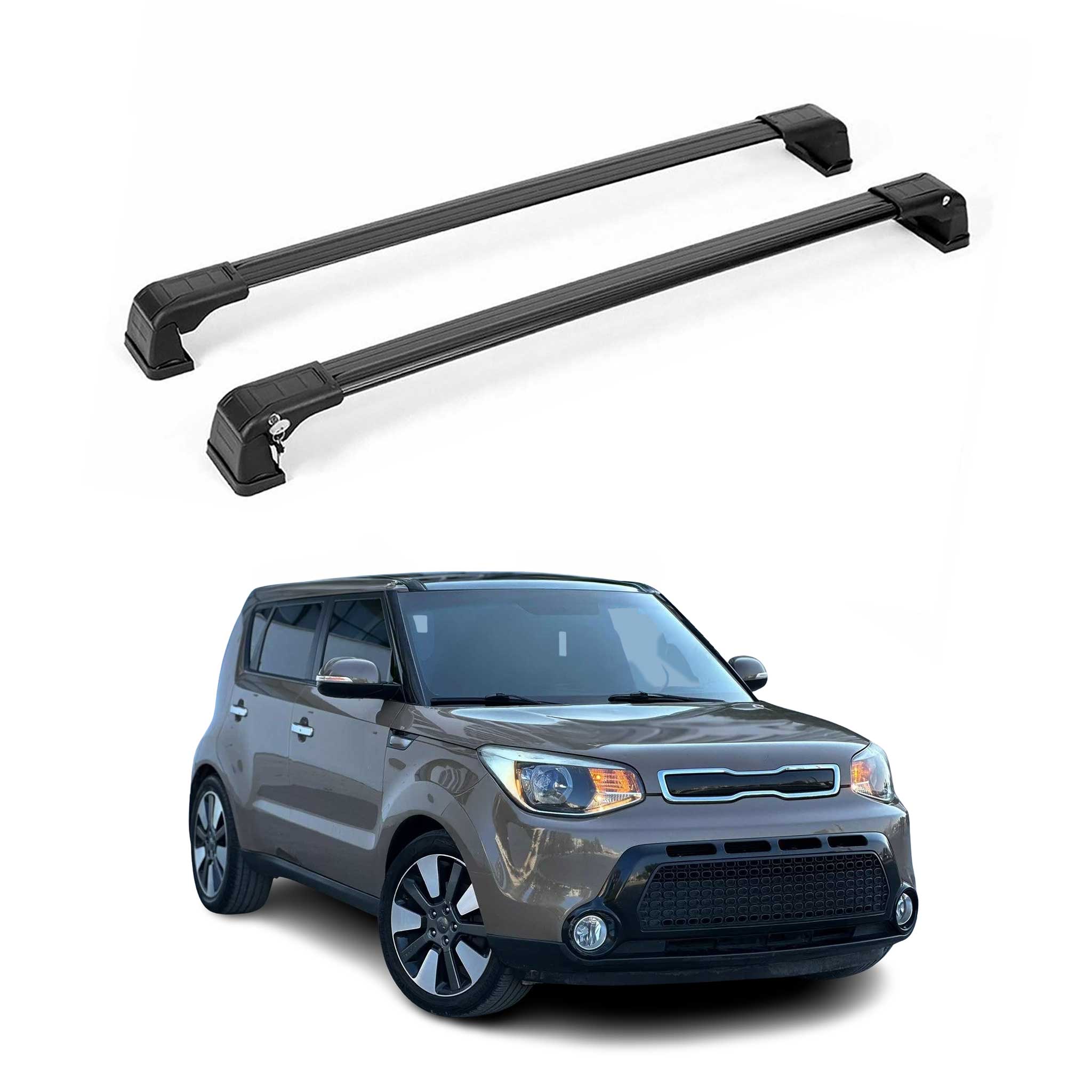 2009-2013 Subaru Forester Roof Rack Cross Bars Black