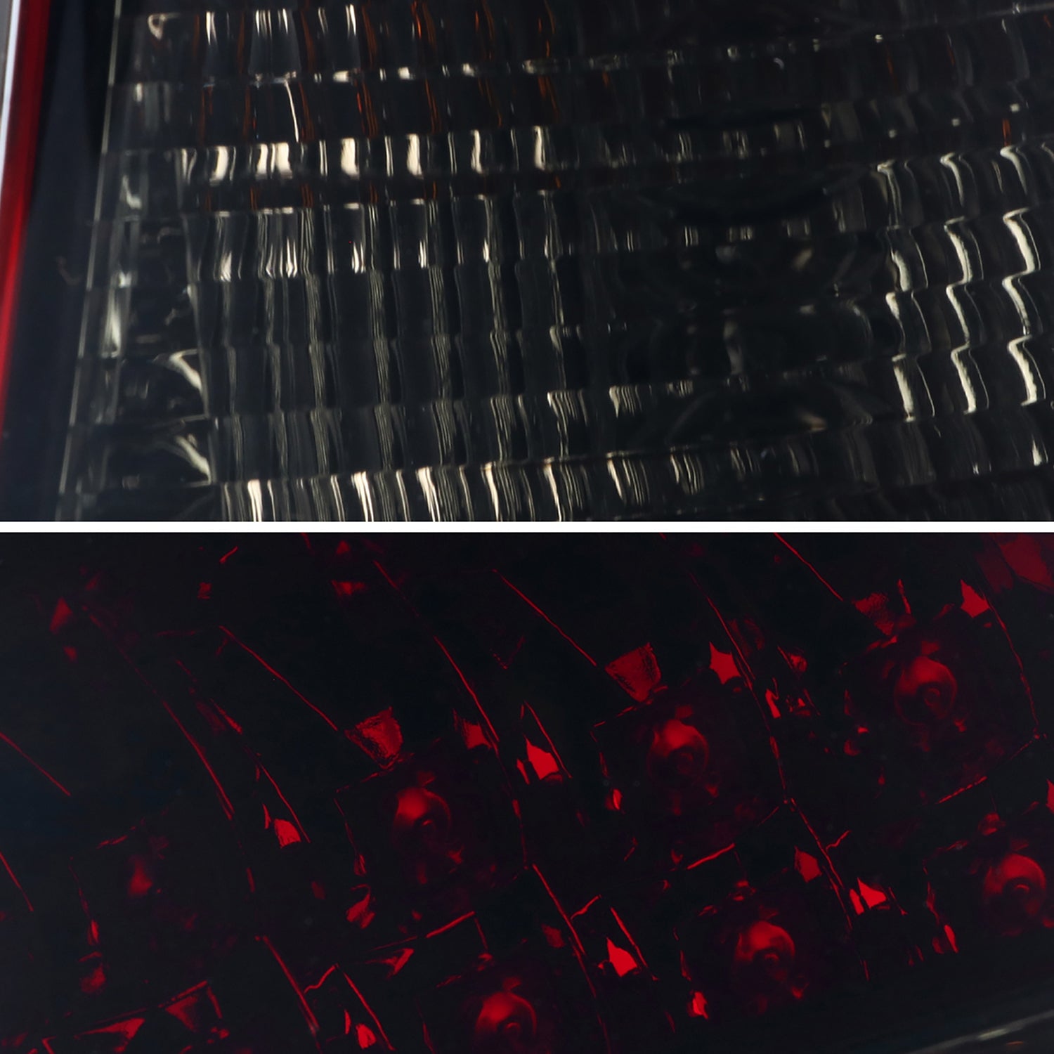 1998-2005 Mercedes Benz W163 M Class LED Tail Lights Chrome/Red Smoke Lens