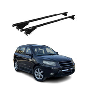 2007-2012 Hyundai Santa Fe Roof Rack Cross Bars Black