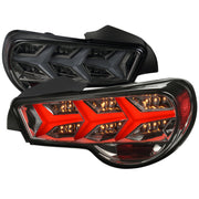 2013-2016 Scion FRS/ Subaru BRZ Lambo Sequential LED Tail Lights Chrome/Smoke