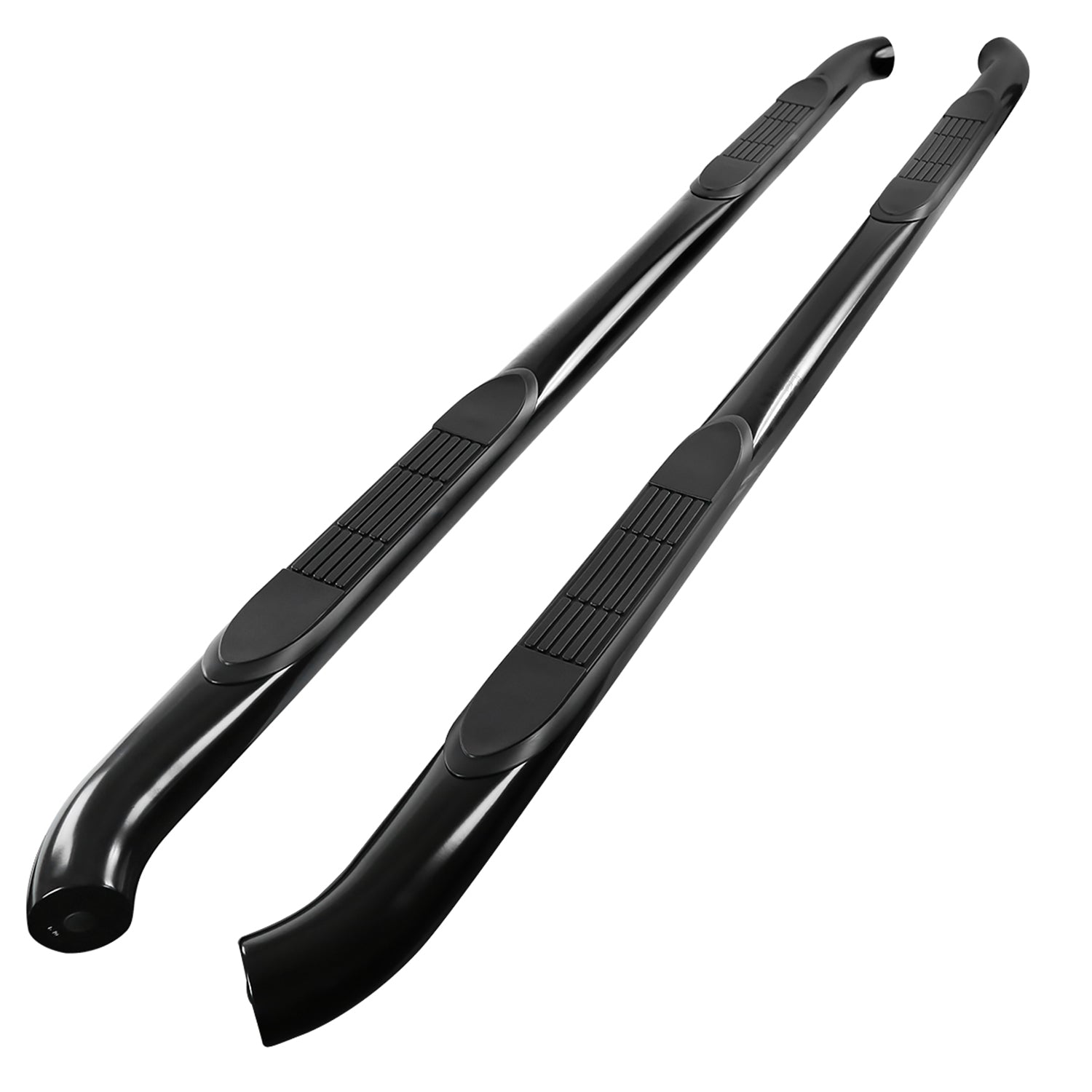 2005-2024 Nissan Frontier Crew Cab 3" Black S.Steel Side Step Nerf Bars