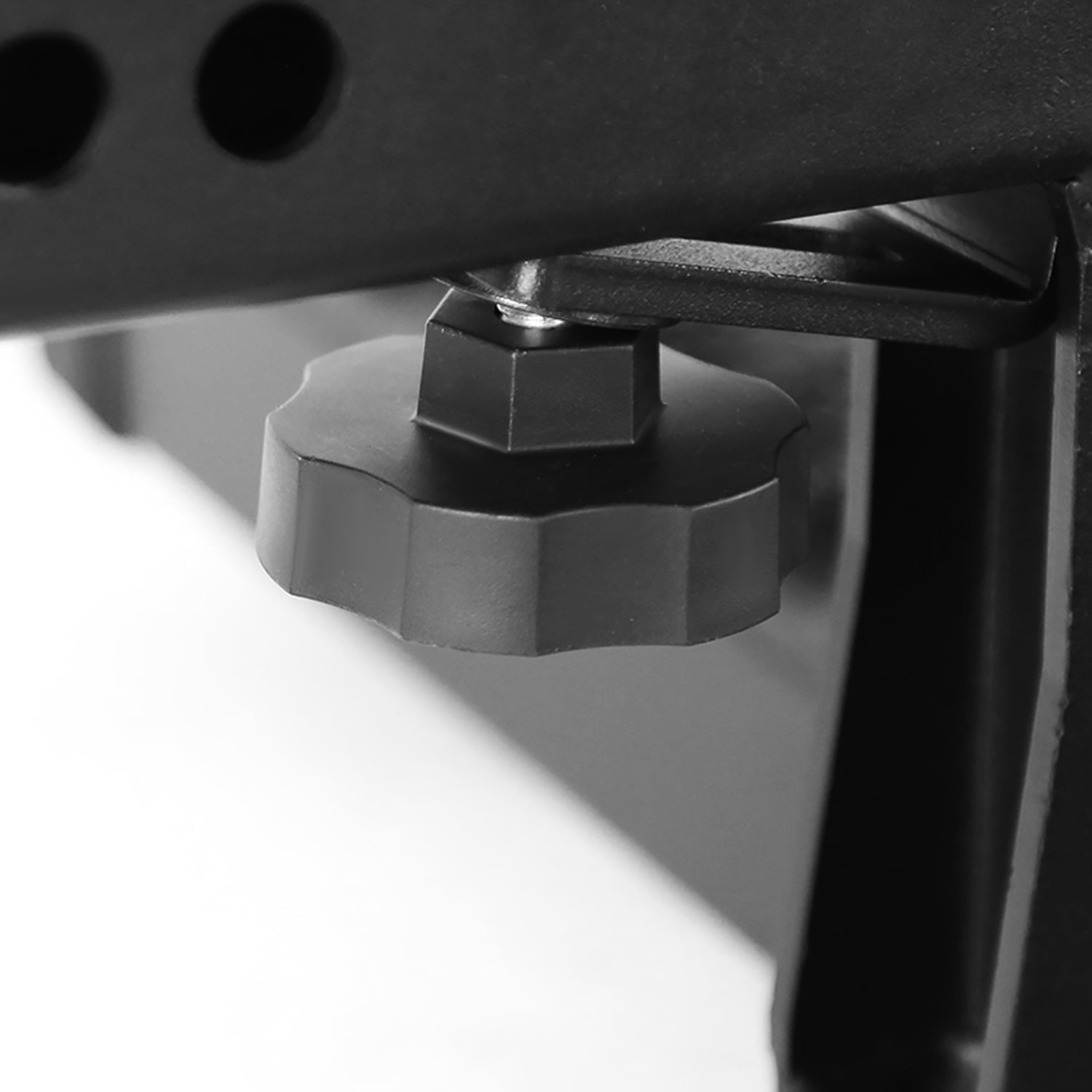 Universal Black Alu Hitch Mounted 6" Drop Rear Bumper Step For 2" Hitch Receiver