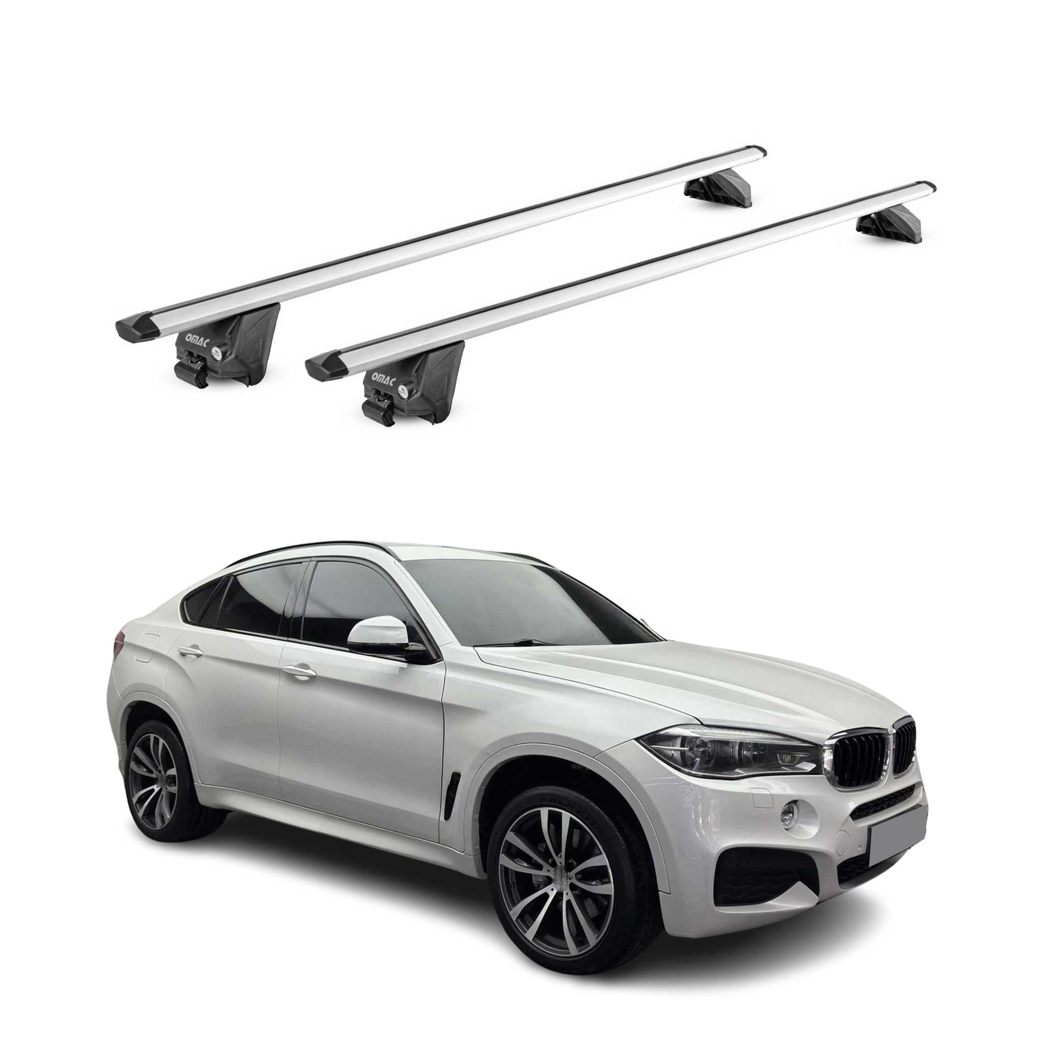 2015-2019 BMW X6 F16 Roof Rack Cross Bars Silver