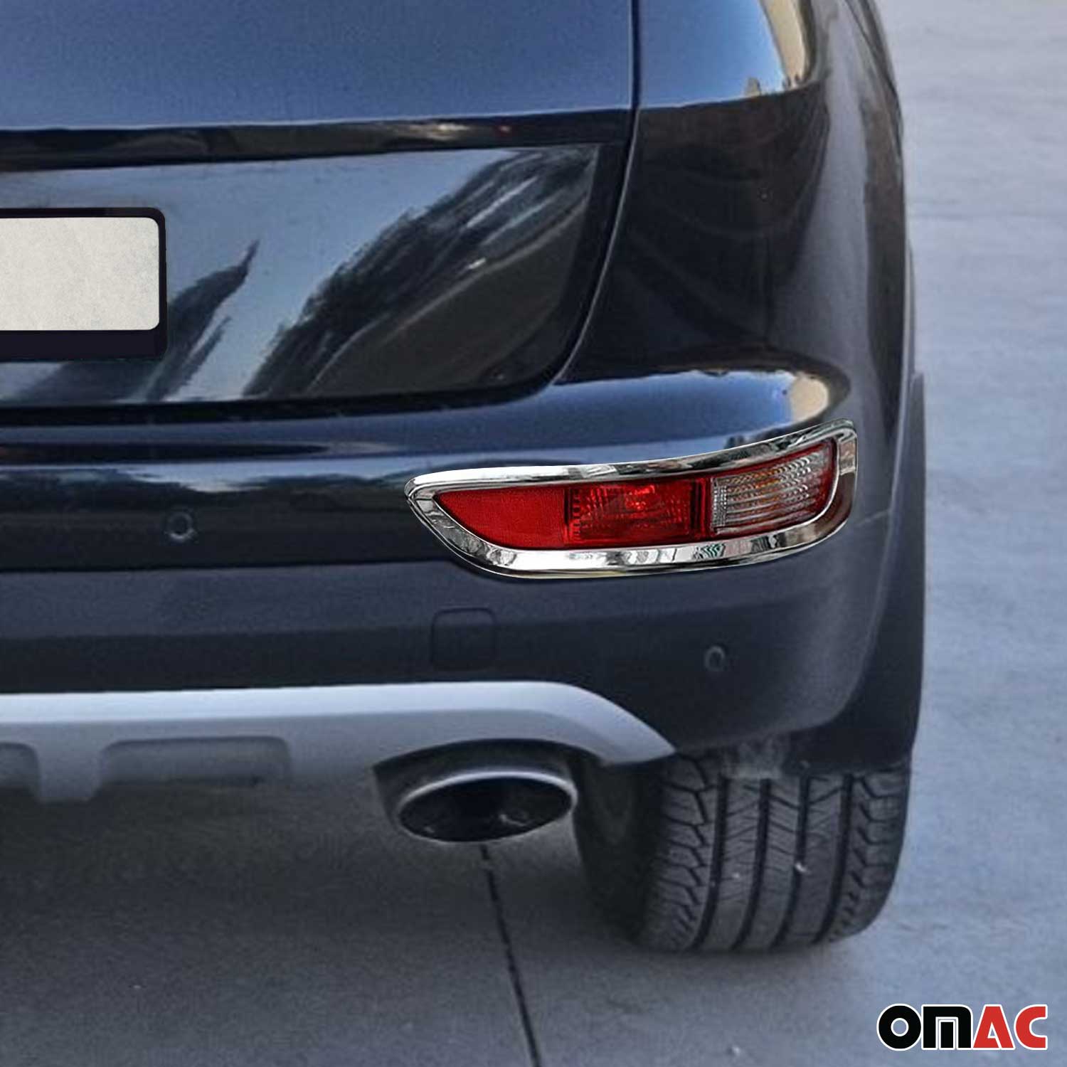 2017-2019 Kia Sportage Fog Light Lamp Bezel Cover Silver 2 Pcs