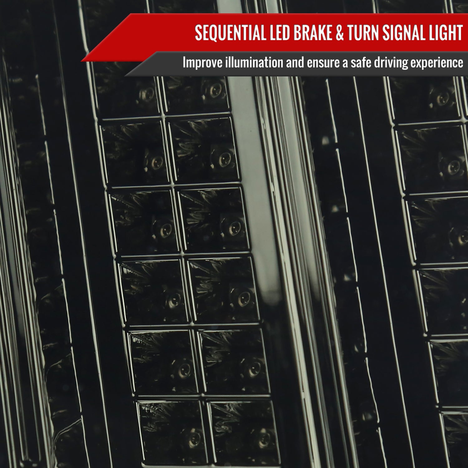 1999-2004 Ford Mustang Sequential LED Tail Lights - RS Chrome/Smoke Lens