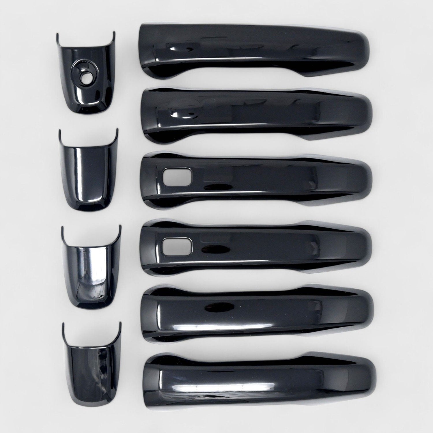 2011-2019 Ford Explorer Door Handle Cover Gloss Black 10Pcs ABS Plastic