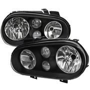 1999-2006 VW Golf Mk4 GTI/R32 Cabrio V2 Factory Headlights Matt Black
