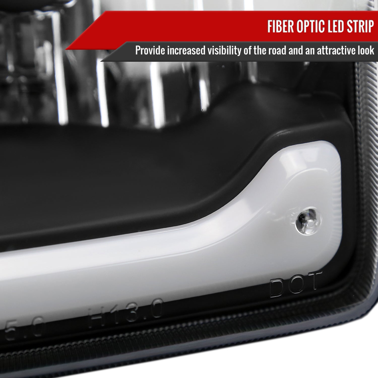 2001-2011 Ford Ranger LED Bar Factory Headlights Amber Corner Lamp Matt Black