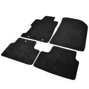 2006-2010 Honda Civic Coupe Black Carpet Floor Mats Red Stitching 4Pcs