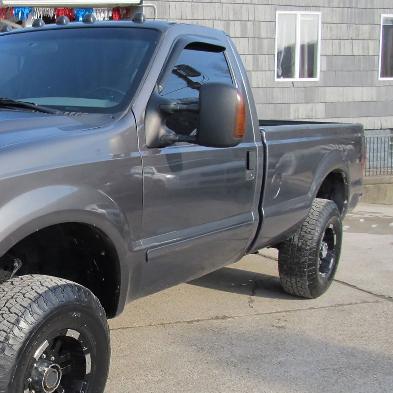 1999-2007 Ford F-250/350/450/550 Excursion Heated Towing Mirrors Amber Lens