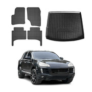 2004-2010 VW Touareg Floor Mats & Cargo Liner Full Set All Weather Black
