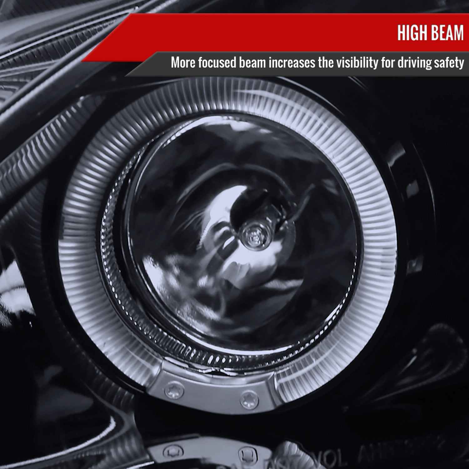 2000-2003 Honda S2000 AP1 Dual Halo Projector Headlights Glossy Black/Smoke