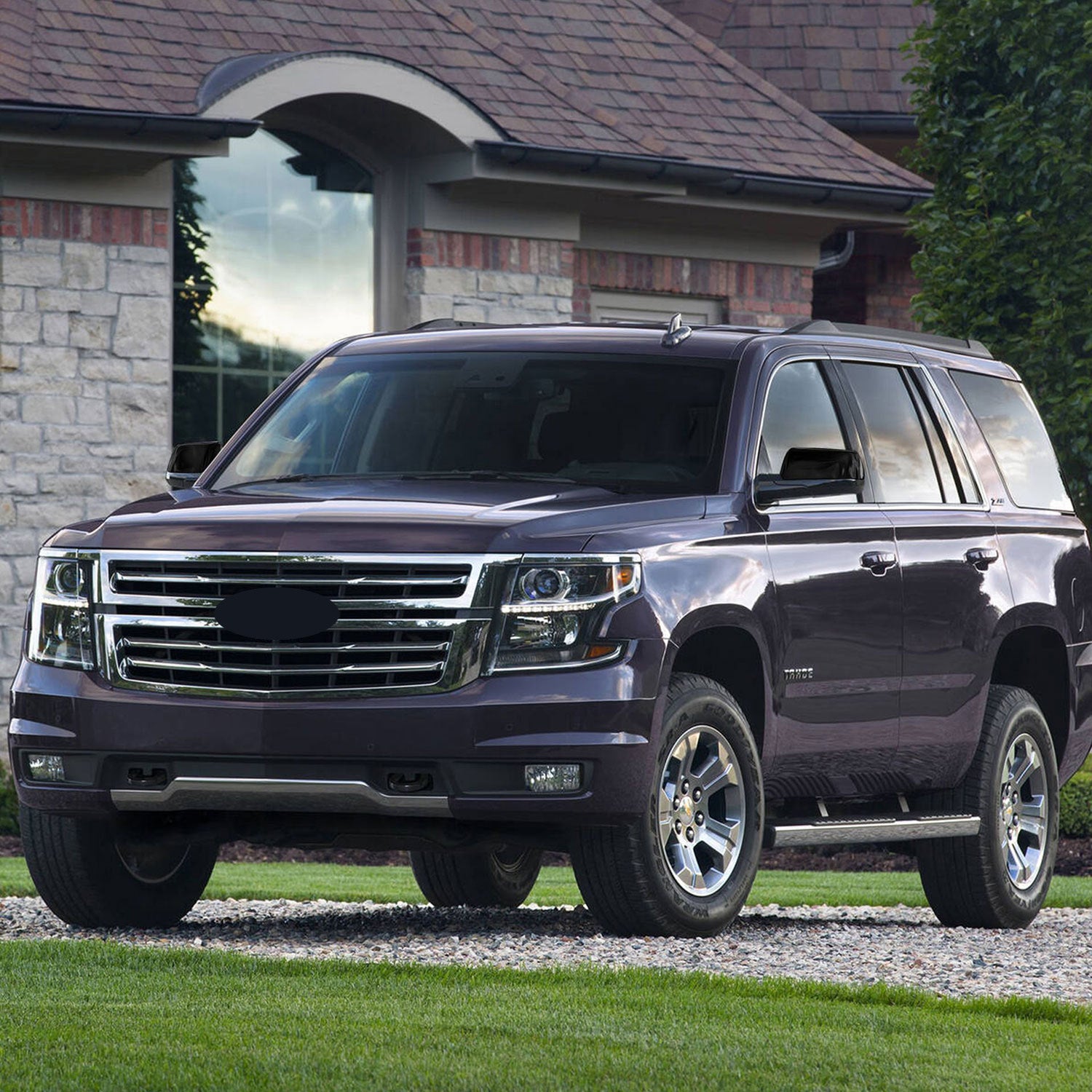 2015-2020 GMC Yukon Mirror Cover Caps Gloss Black 2Pcs ABS Plastic