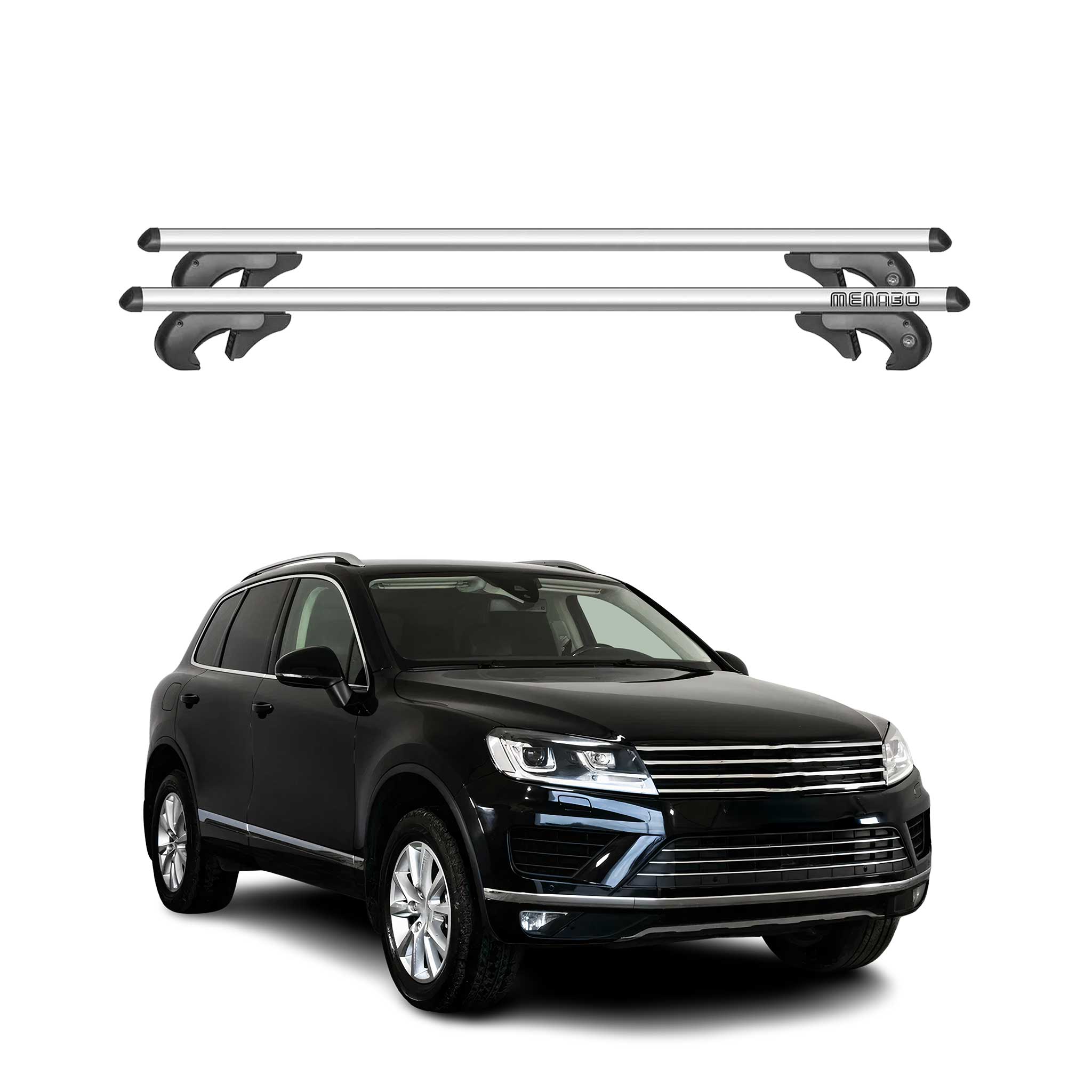 2015-2018 VW Touareg Roof Rack Cross Bars Silver