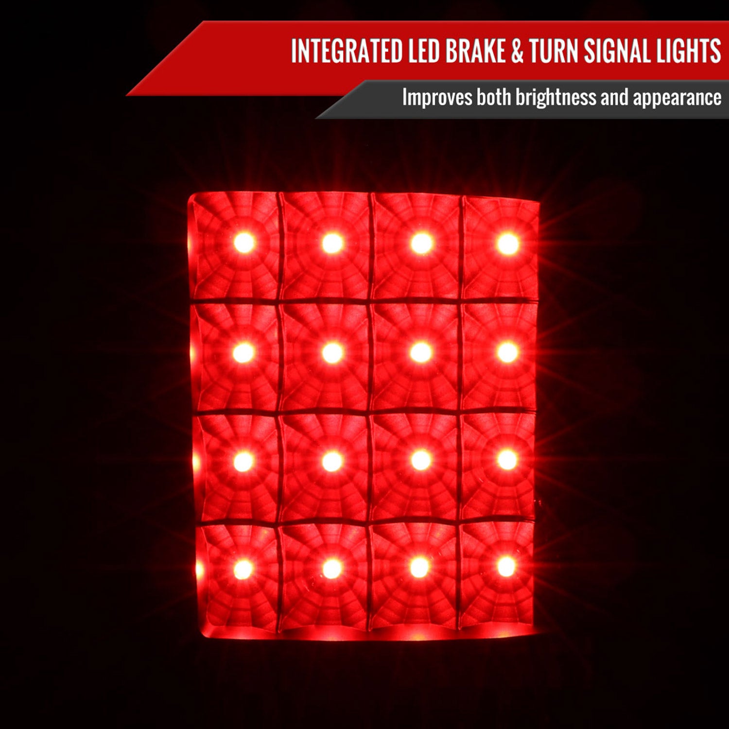 2006-2011 Ford Ranger V2 LED Tail Lights Matte Black Housing/Clear Lens