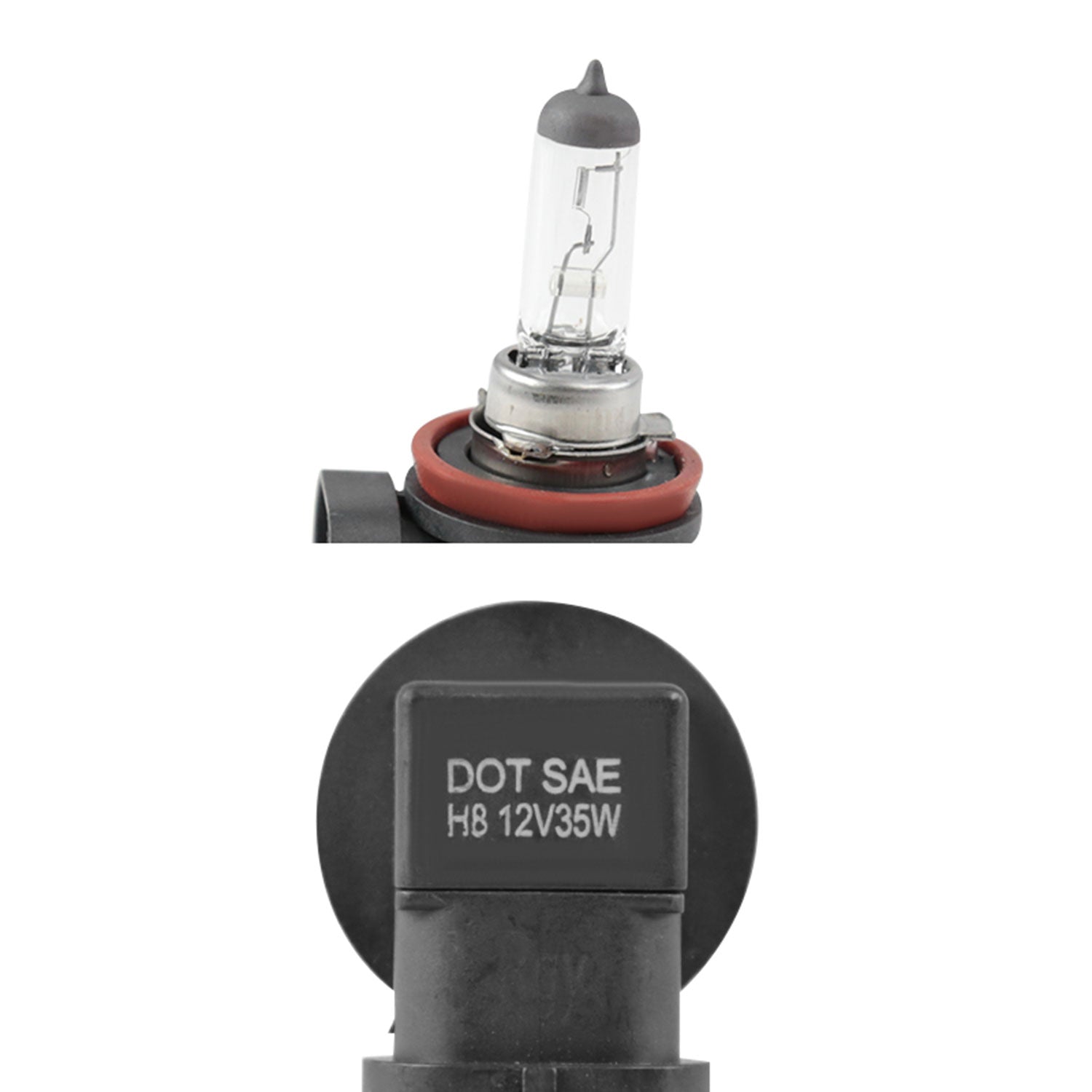 2004-2005 Honda Civic Coupe/Sedan H8 Fog Lights Kit Chrome/Yellow Lens