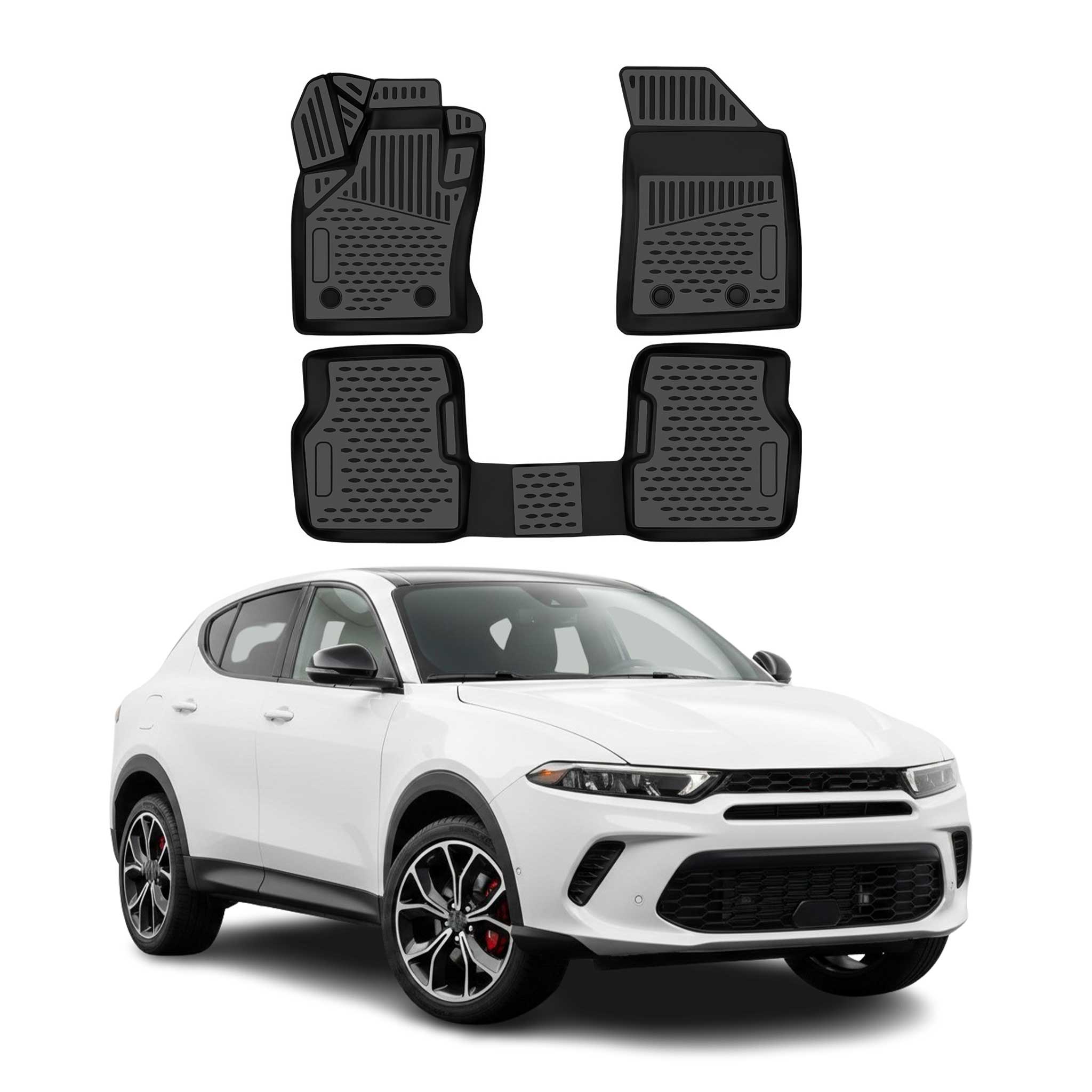Floor Mats Liner for Dodge Hornet & GT GT Plus & R/T Plug-in Hybrid Rubber TPE