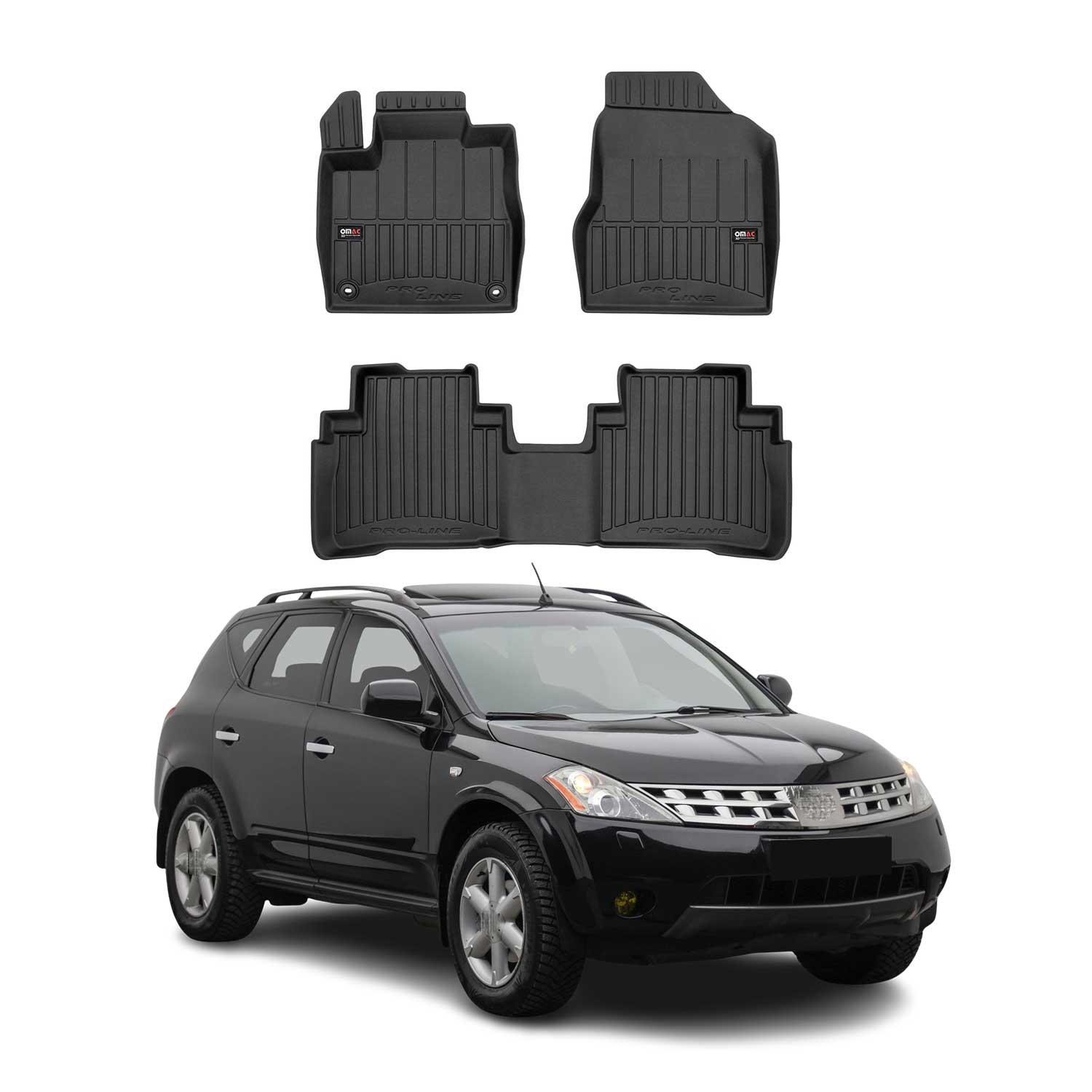2003-2007 Nissan Murano Premium Floor Mats Liners Full Set All Weather Heavy Duty