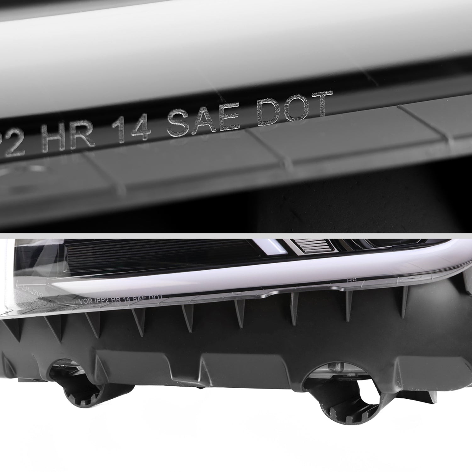 2014-2015 Chevy Camaro LED Projector Headlights Turn Signal Lights Black