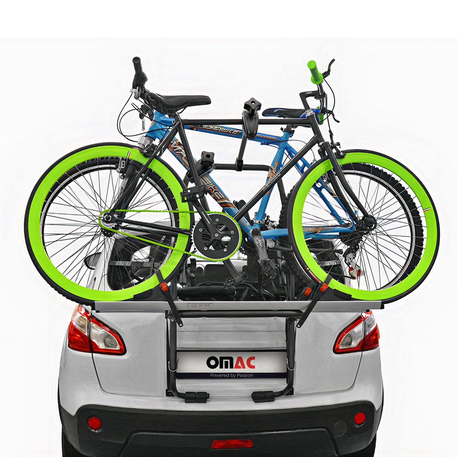 2 Bike Rack Rear Trunk Bike Rack Folding Bicycle Carrier Car SUV Sedan Hatchback