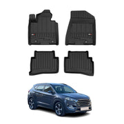 2016-2021 Hyundai Tucson Premium Floor Mats Liners Full Set All Weather Heavy Duty