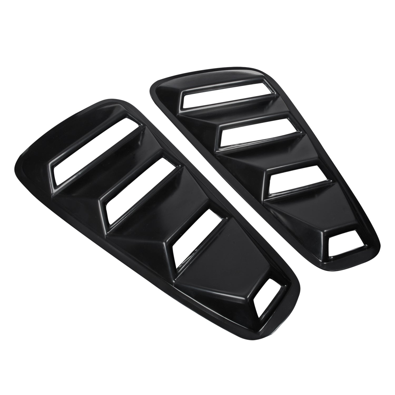 2005-2014 Ford Mustang Textured Black ABS Quarter Side Window Louvers Vent