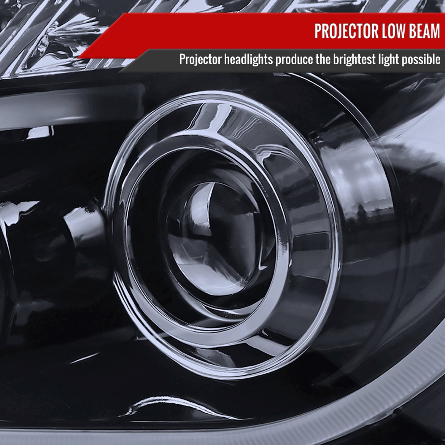 2008-2012 Chevy Malibu LS LT LTZ LED Headlights LED Signal Lights Glossy Black