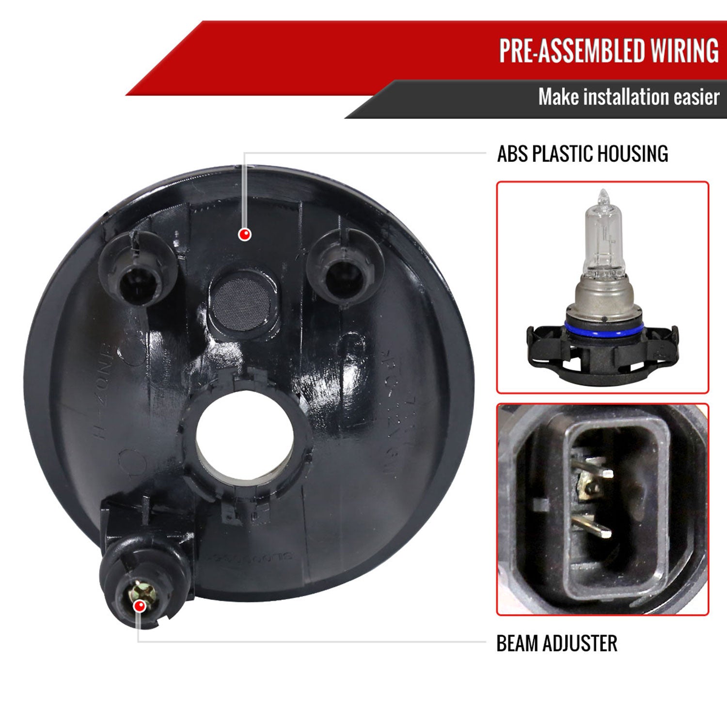 2007-2014 GMC Yukon/ XL Chevy Suburban/Tahoe H16 Fog Lights Kit Chrome/Smoke