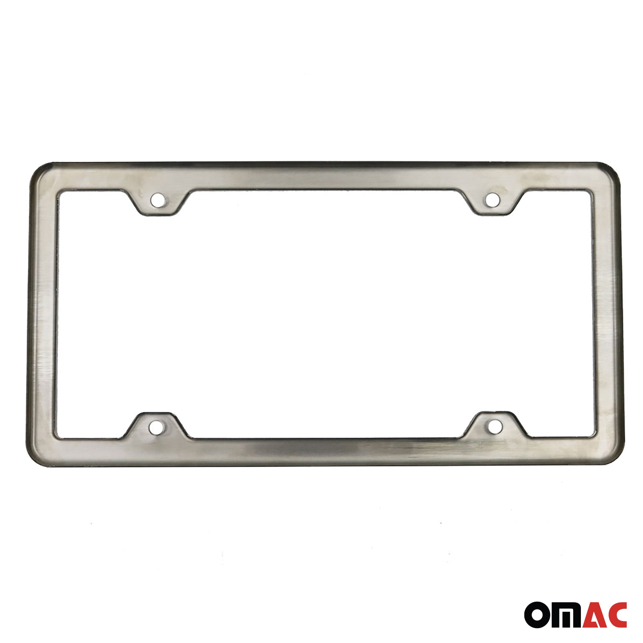 CALIFORNIA Print License Plate Frame Tag Holder Chrome S. Steel 2 Pcs.