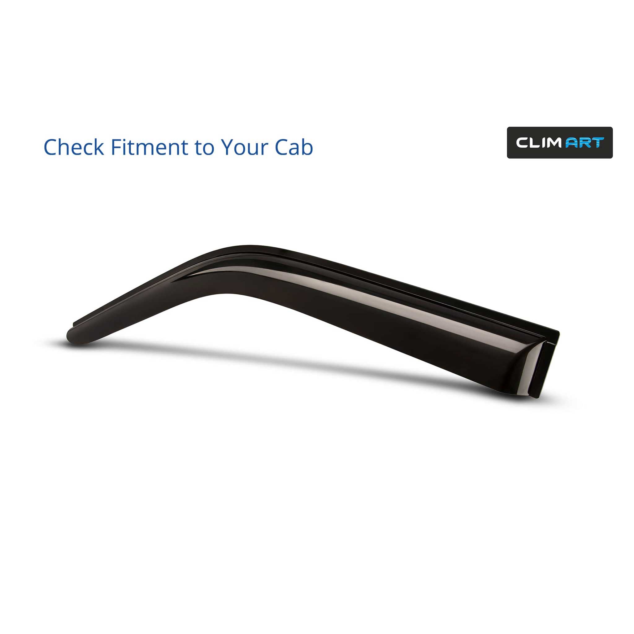 Clim Art Wind Deflectors for Subaru Outback 2020-2025 Tape-On Dark Smoke 6Pcs