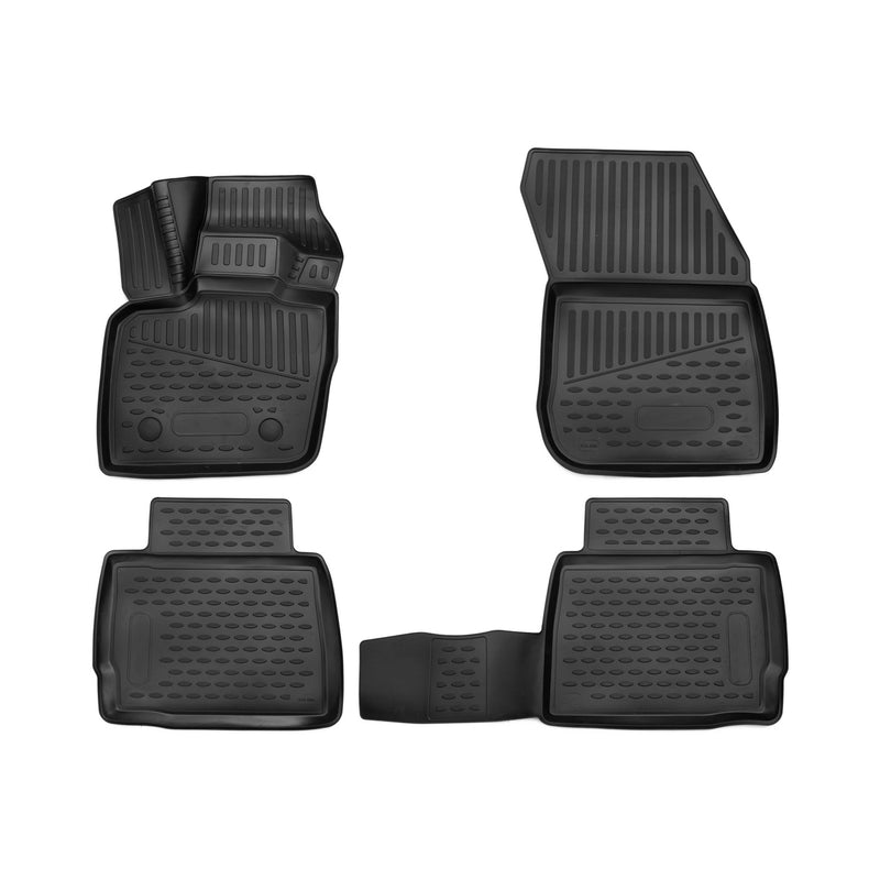 2016-2020 Ford Fusion Sedan Floor Mats Liners Full Set All Weather Black