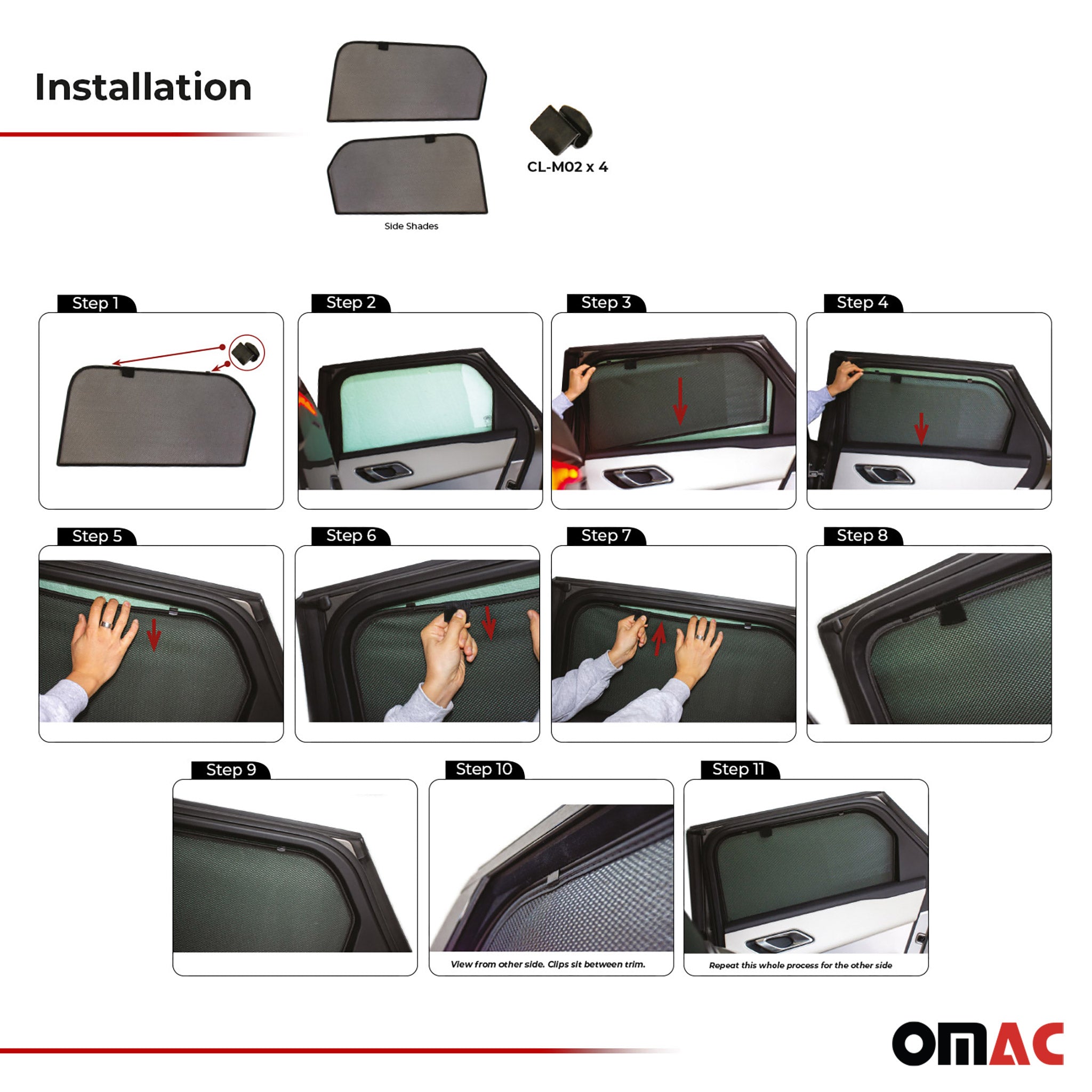 Side Rear Window Curtain Mesh for Land Rover Range Rover Velar 2018-2026  2 Pcs