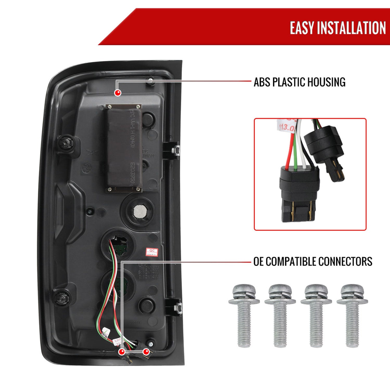 2014-2017 Chevy Silverado/ GMC Sierra 3500HD V2 LED Tail Lights Chrome/Clear