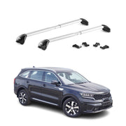 2021-2026 Kia Sorento Roof Rack Cross Bars Silver Luggage Carrier 2 Pcs